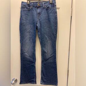 Lee Regular Fit Mid Rise Boot Cut Jeans - size 10S